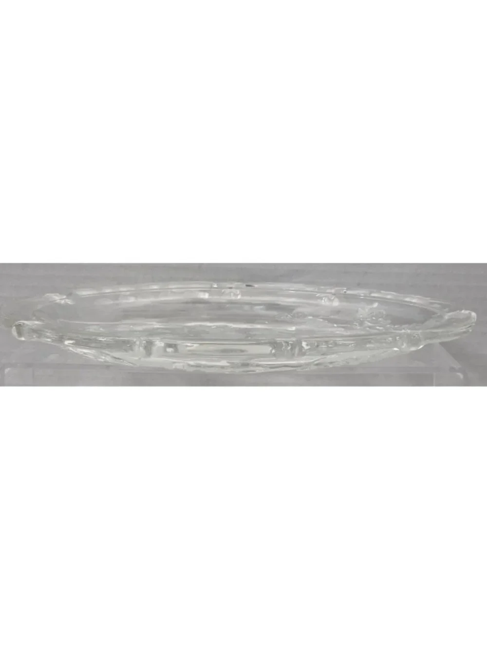 Vintage Frosted Glass Christmas Angel Serving Tray Platter Stars Tree 9